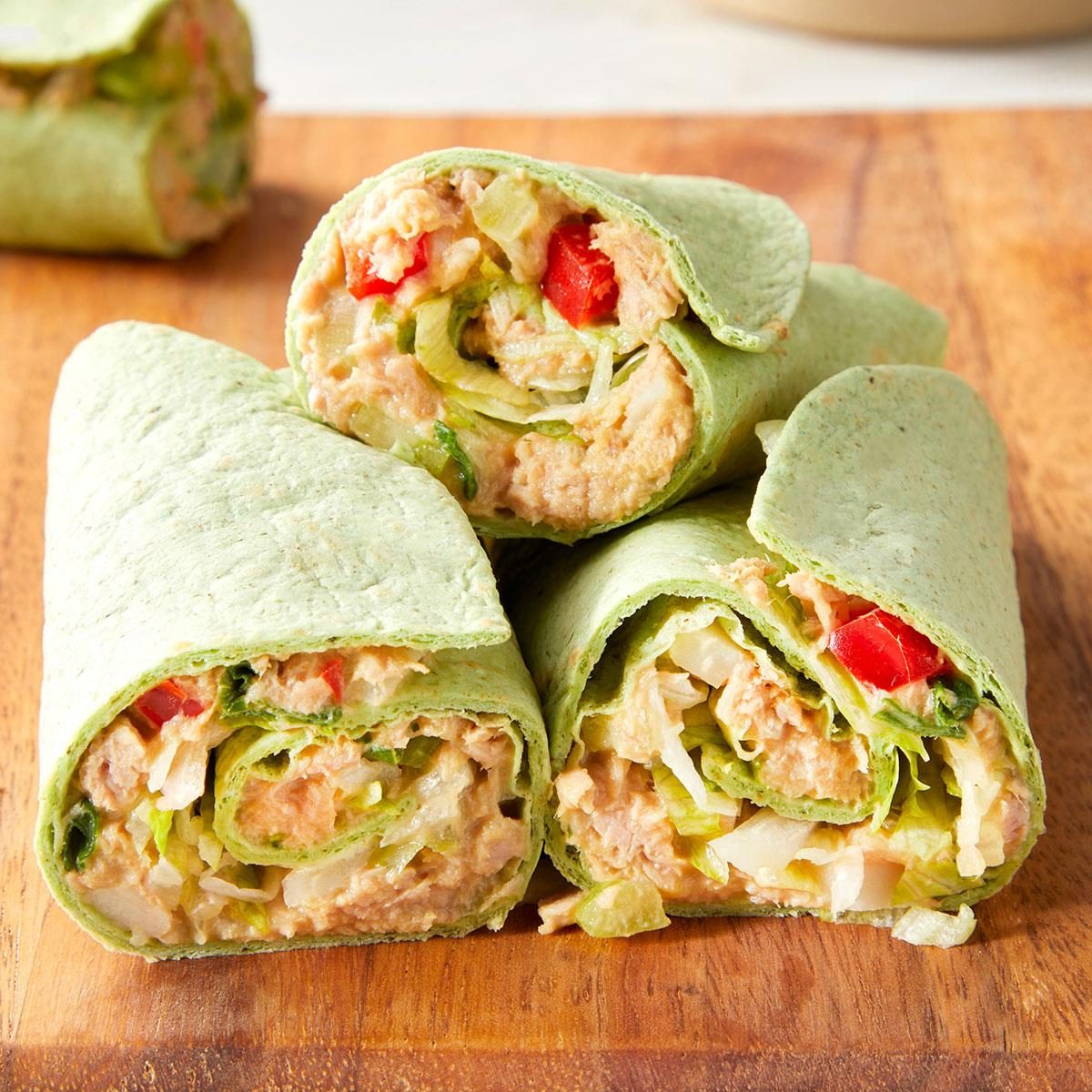 Crunchy Tuna Wraps