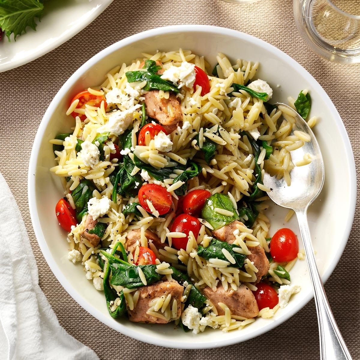 Mediterranean Pork and Orzo